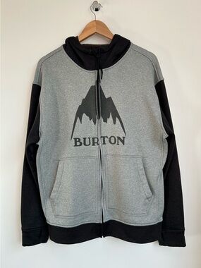 Burton Oak Full-Zip Hoodie Men's Tech Fleece Colorblock Graphic M